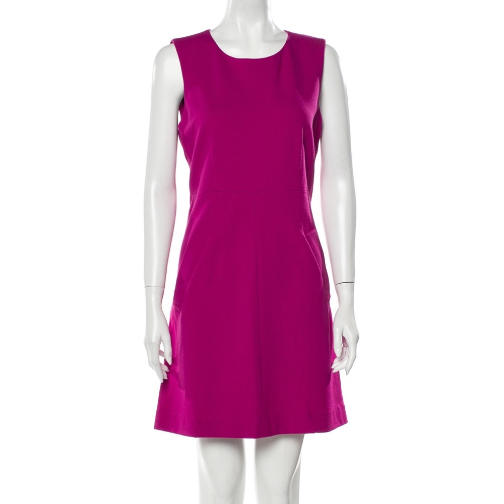 DIANE von FURSTENBERG size L / US 10 scoop neck mini dress